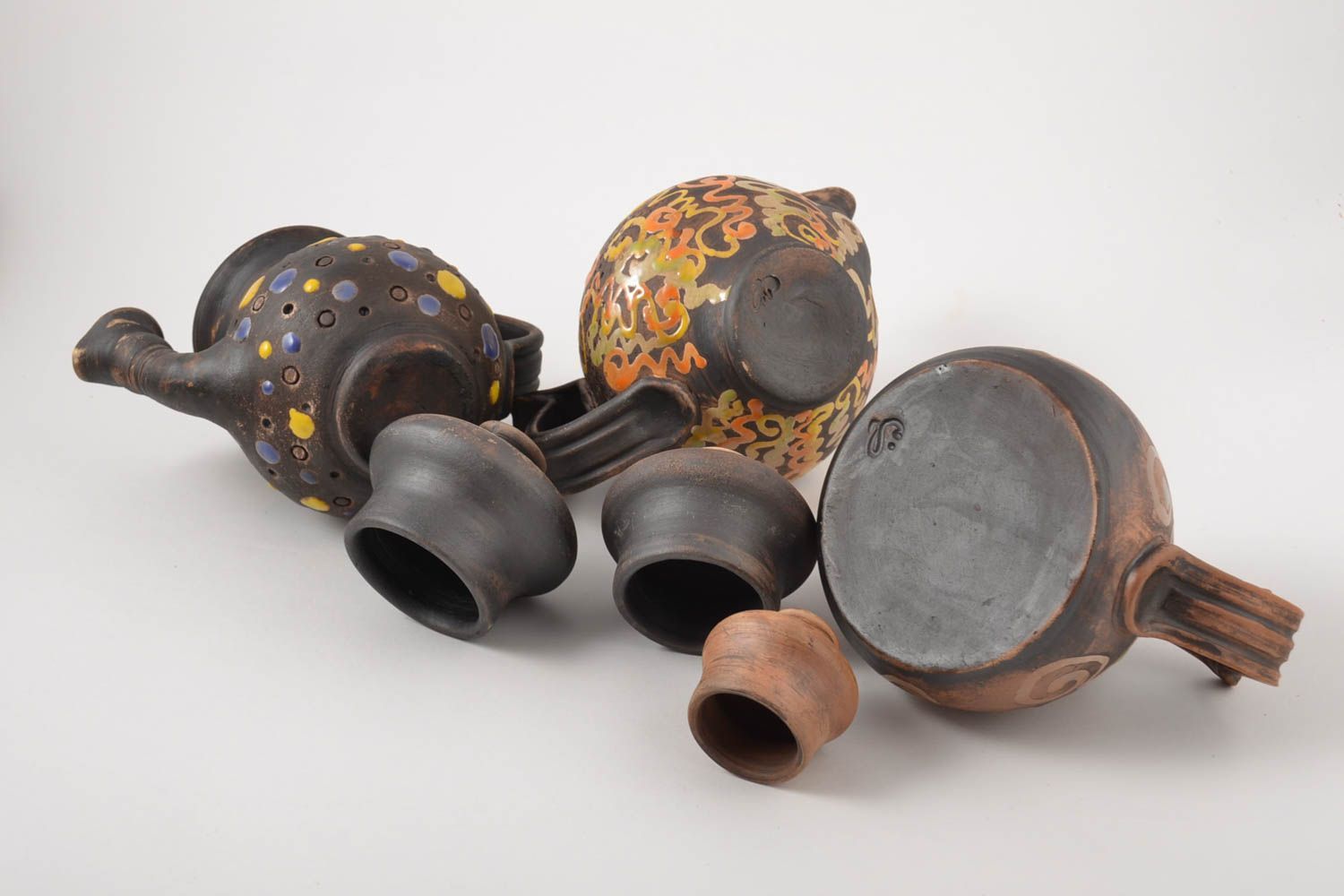 Teteras de cerámica hechas a mano utensilios de cocina souvenir original foto 3
