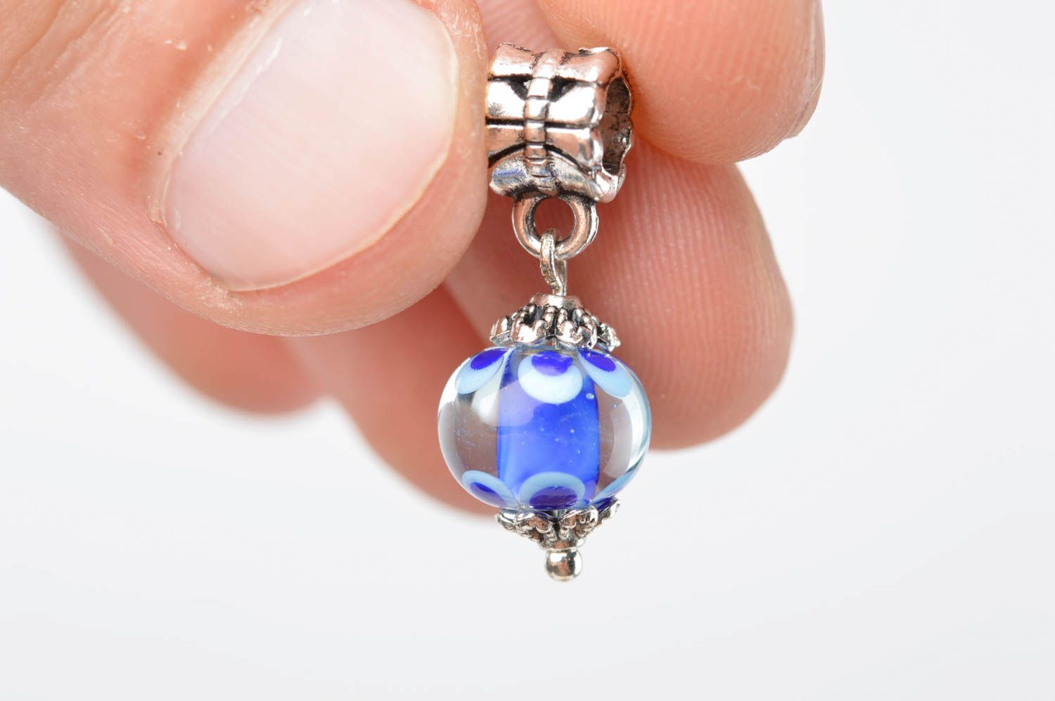Glass pendant handmade pendant lampwork jewelry elegant jewelry for women photo 5