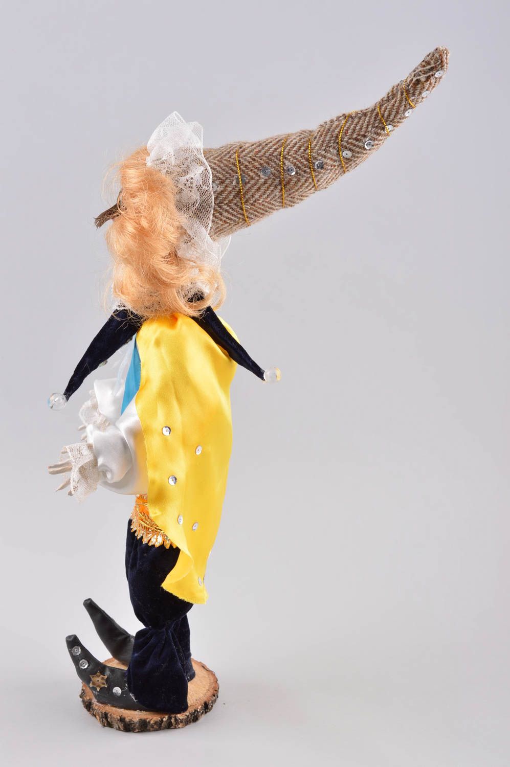 Кукла ручной работы авторская кукла интерьерная керамическая кукла Клоун фото 2