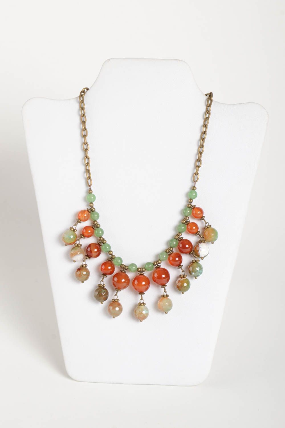 Modeschmuck Halskette handmade Accessoire für Frauen Damen Collier stilvoll foto 2