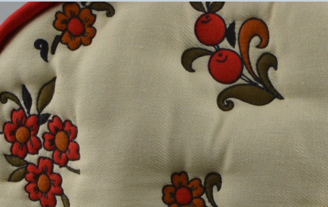 Couvre-théière en coton naturel fait main mou design original beige à motif photo 2