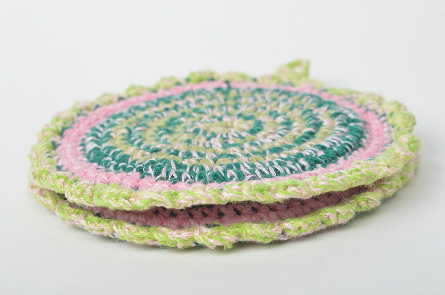 Manique au crochet faite main Textile de cuisine tricot Accessoire cuisine photo 5