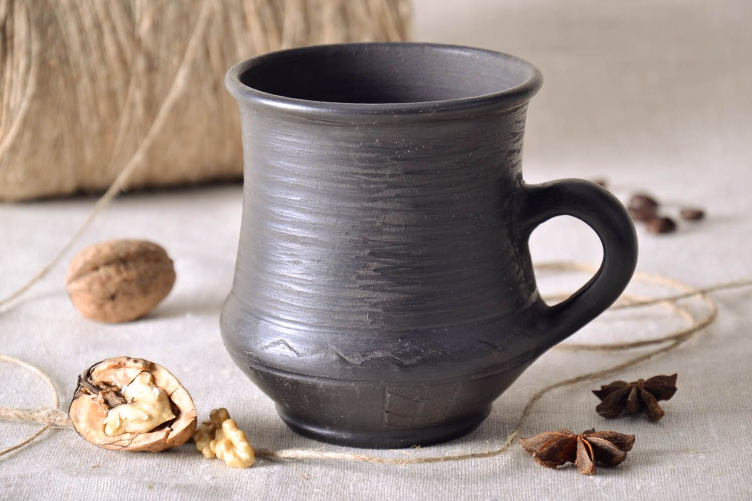 Xícara de chá de cerâmica artesanal Cossaco foto 1