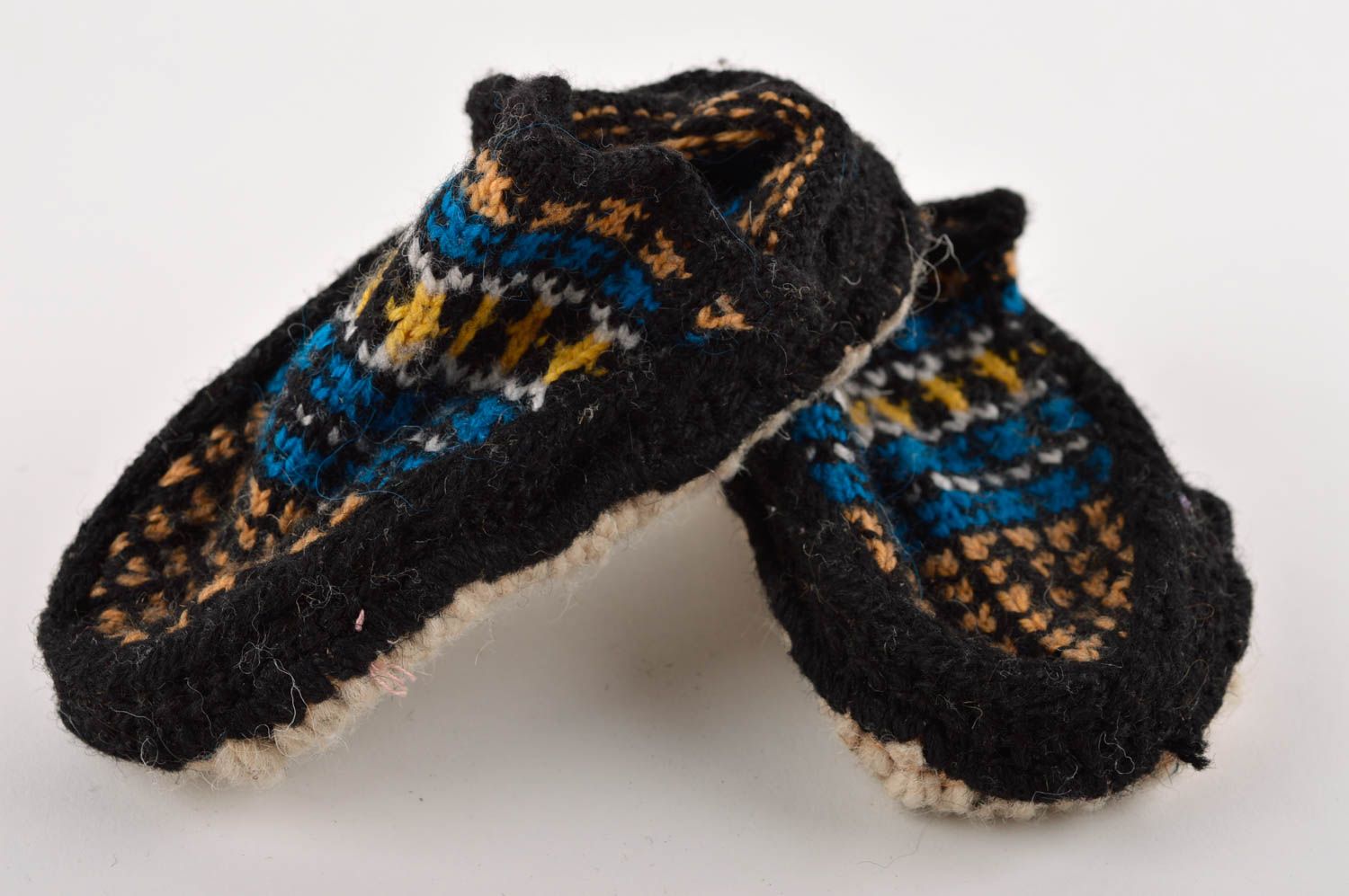 Pantuflas artesanales de lana ropa para niños regalo original y cálido foto 5