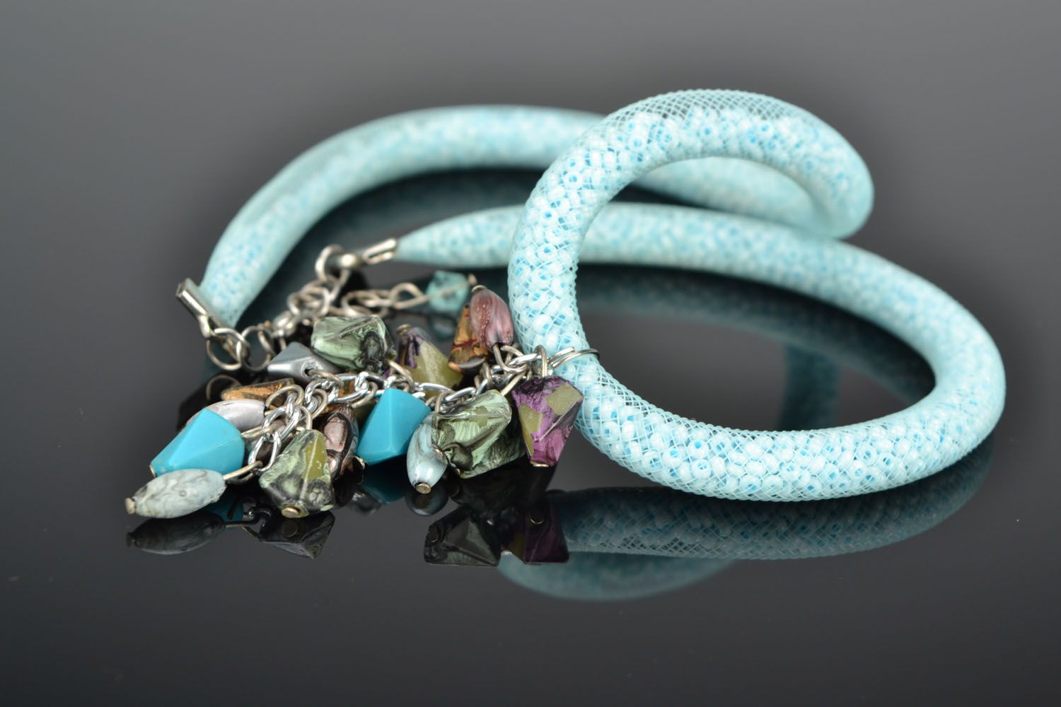 Necklace with Czech beads photo 1