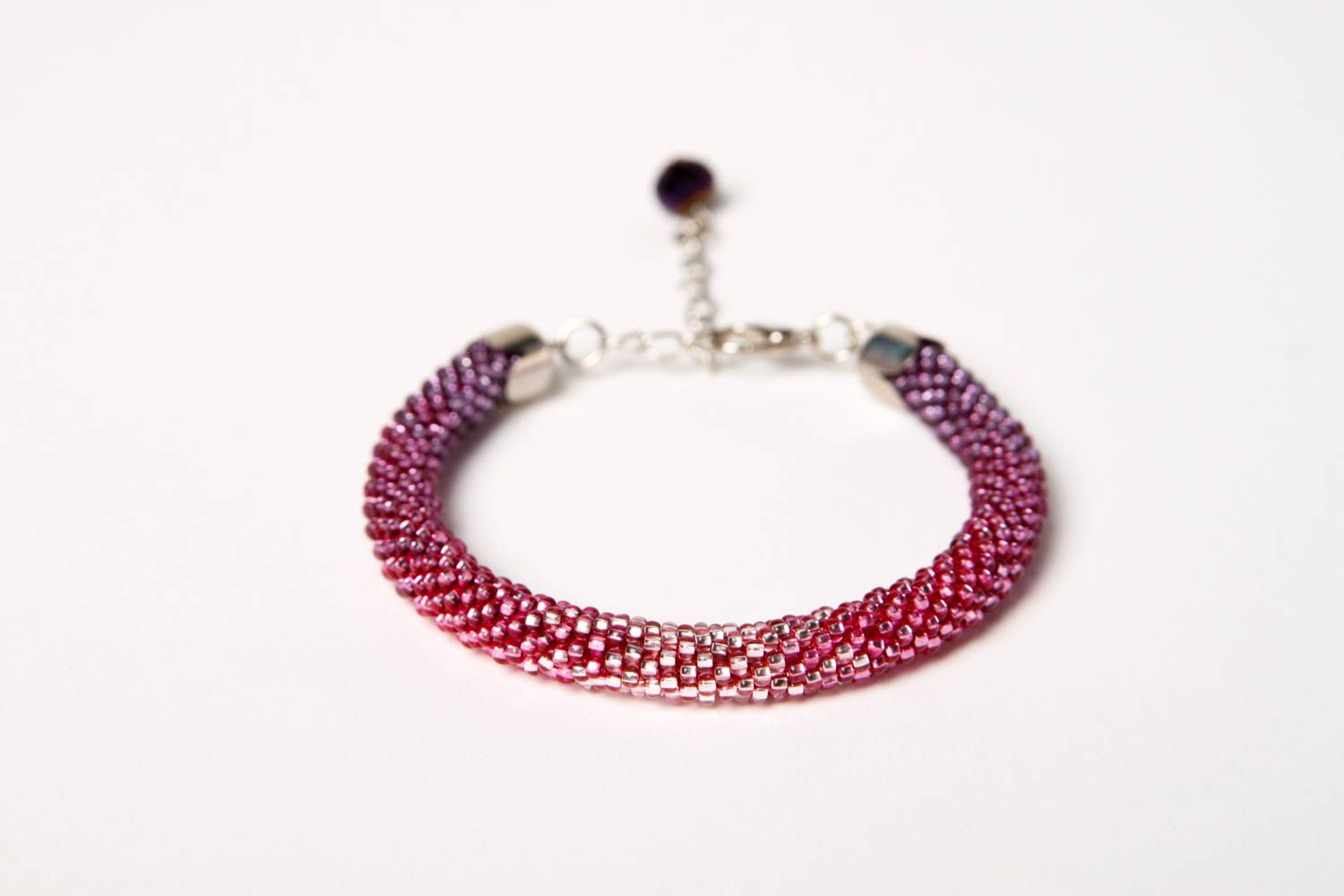 Bracelet perles rocaille Bijou fait main design sympa Accessoire femme photo 3