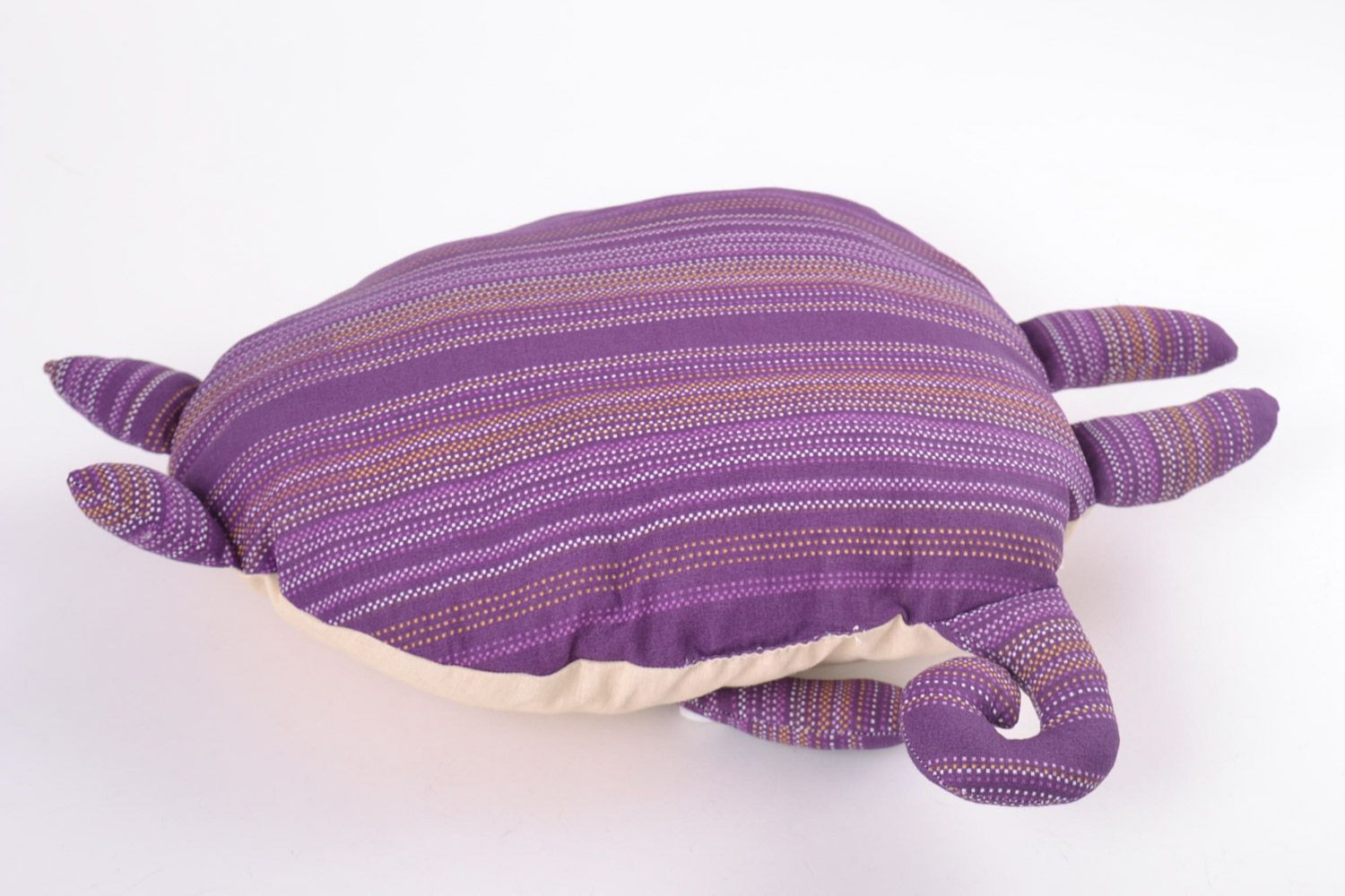 Juguete de peluche almohada artesanal con forma de gato para niños y para decoración foto 3