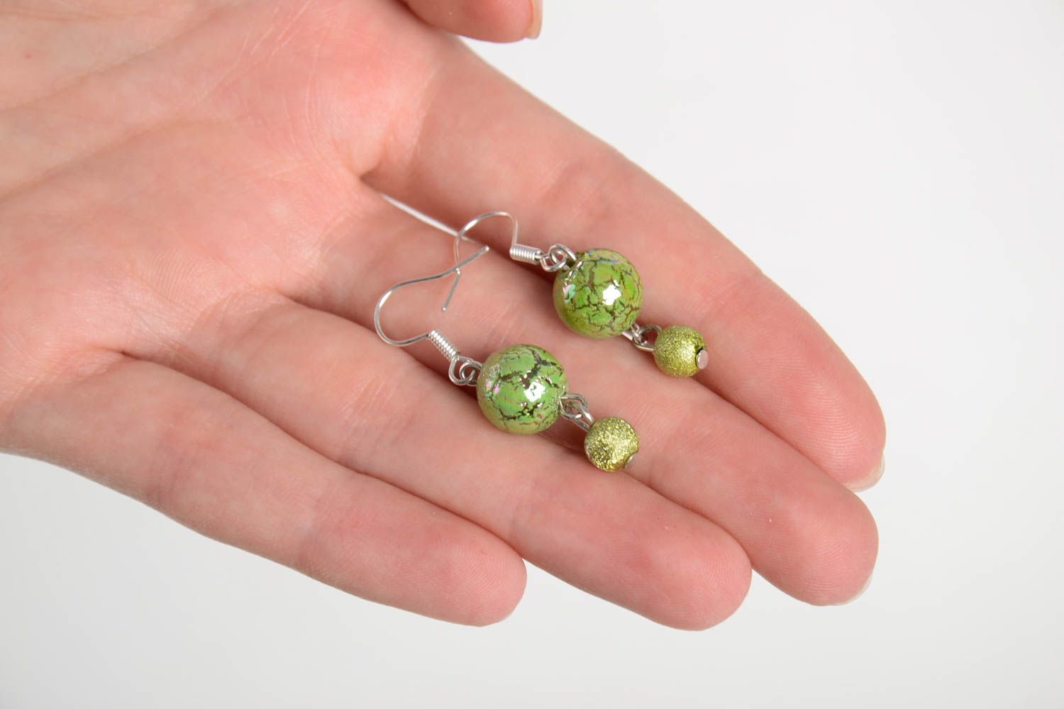Handmade designer earrings tender feminine jewelry cute accessory for gift photo 2
