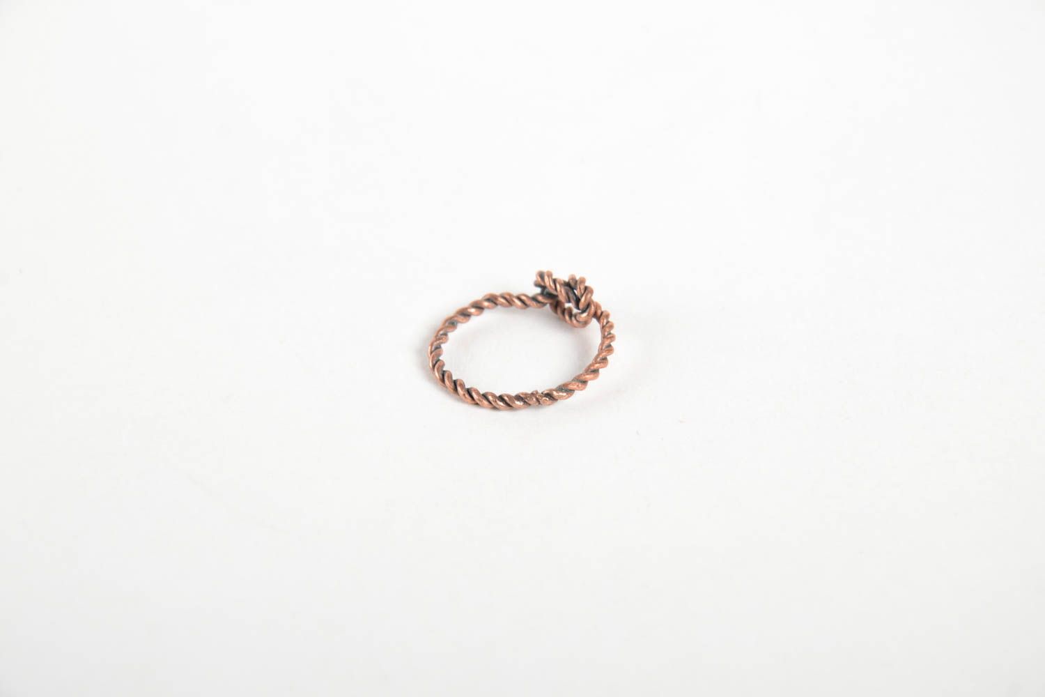 Необычное кольцо ручной работы женское кольцо и медной проволоки красивое кольцо фото 5