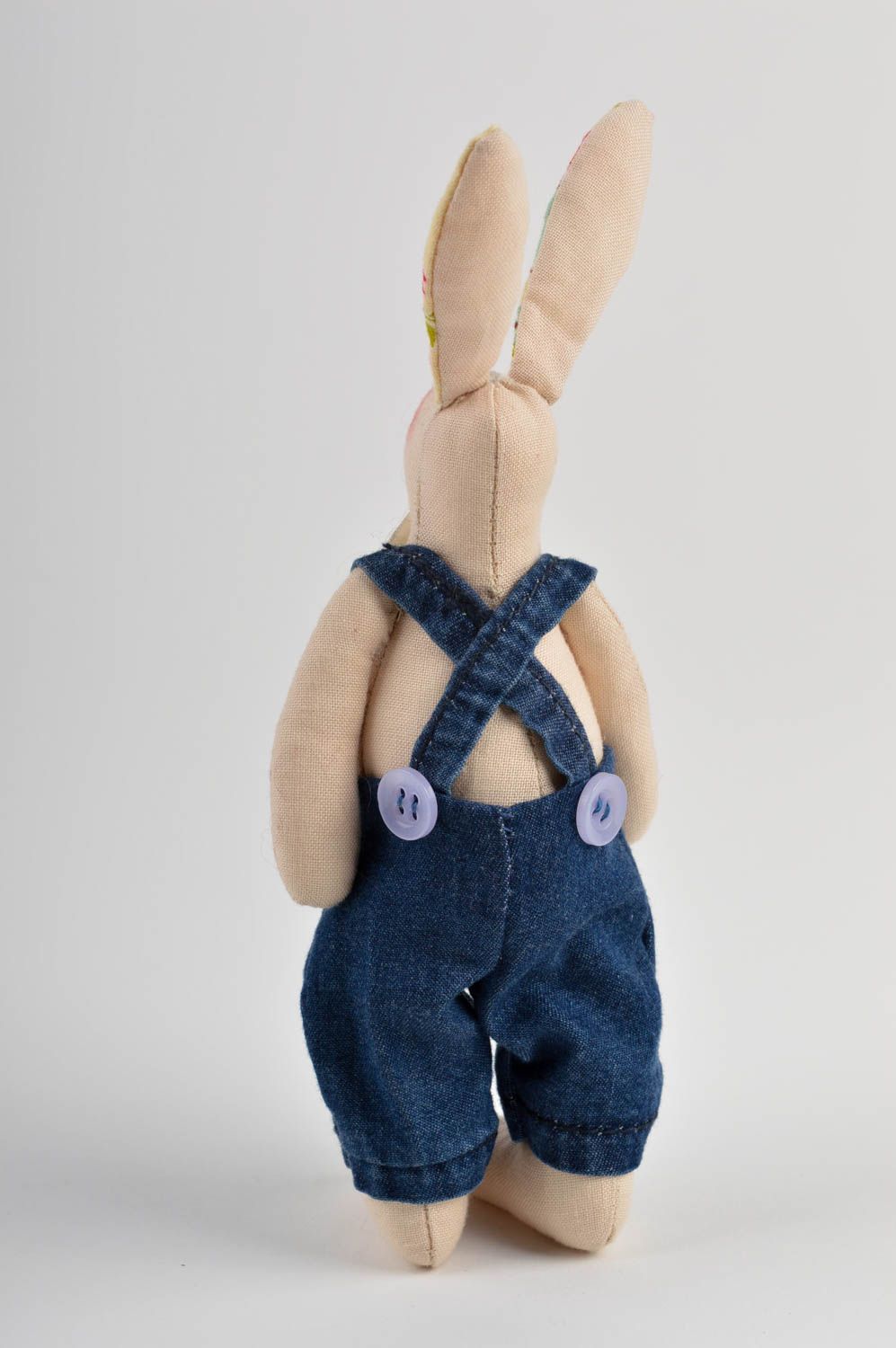 Игрушка заяц ручной работы детская игрушка забавная мягкая игрушка для мальчика фото 4
