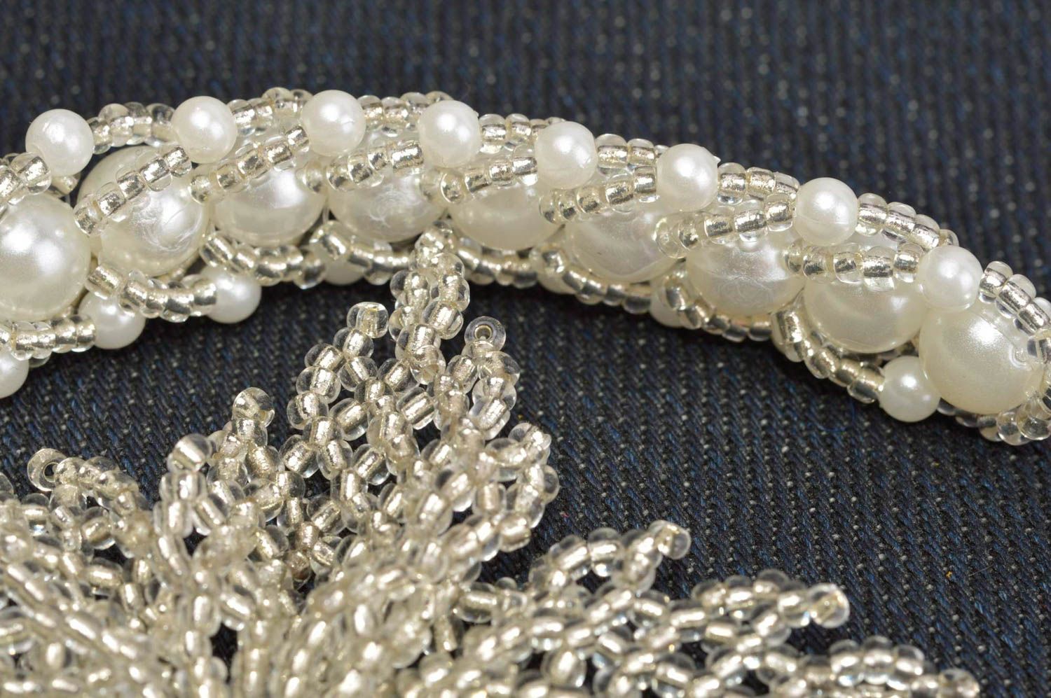 Trendy bracelet handmade jewelry designer brooch beaded accessories for her photo 5