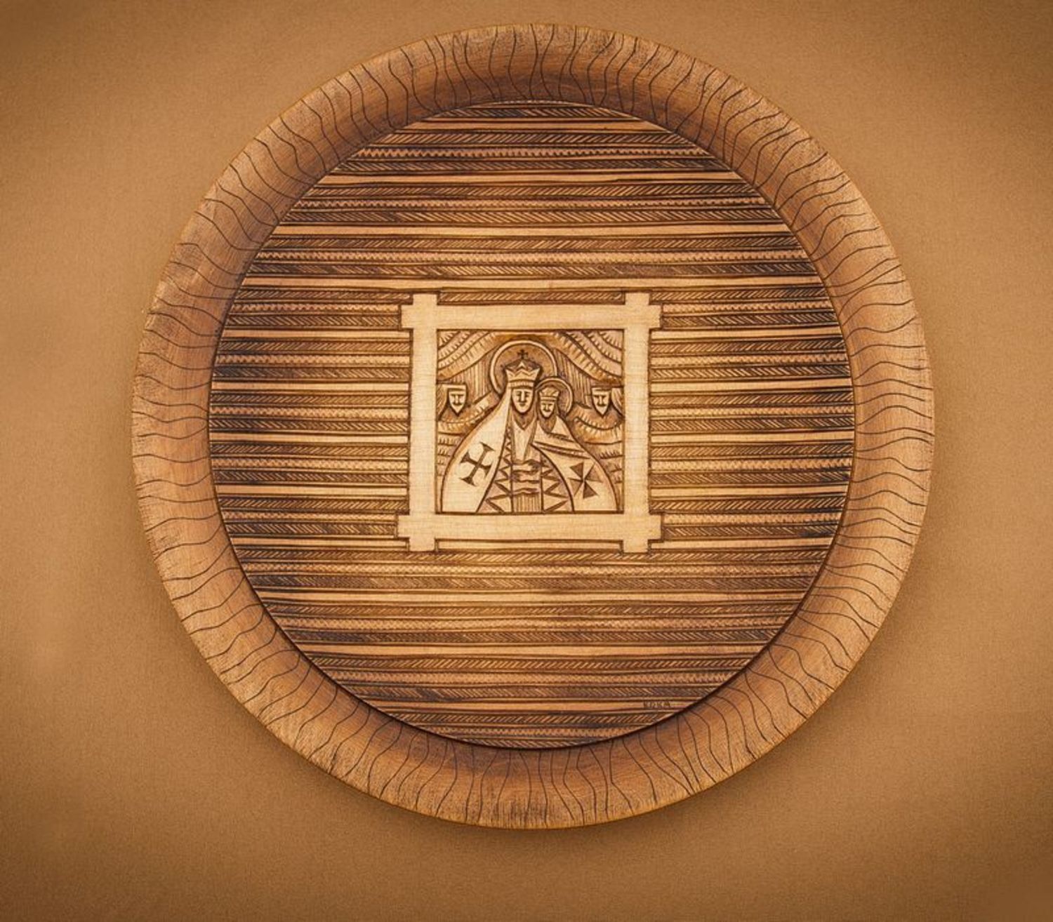 Wooden plate with icon photo 3