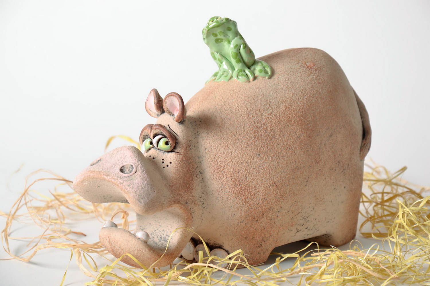 Ceramic money-box Hippo photo 1