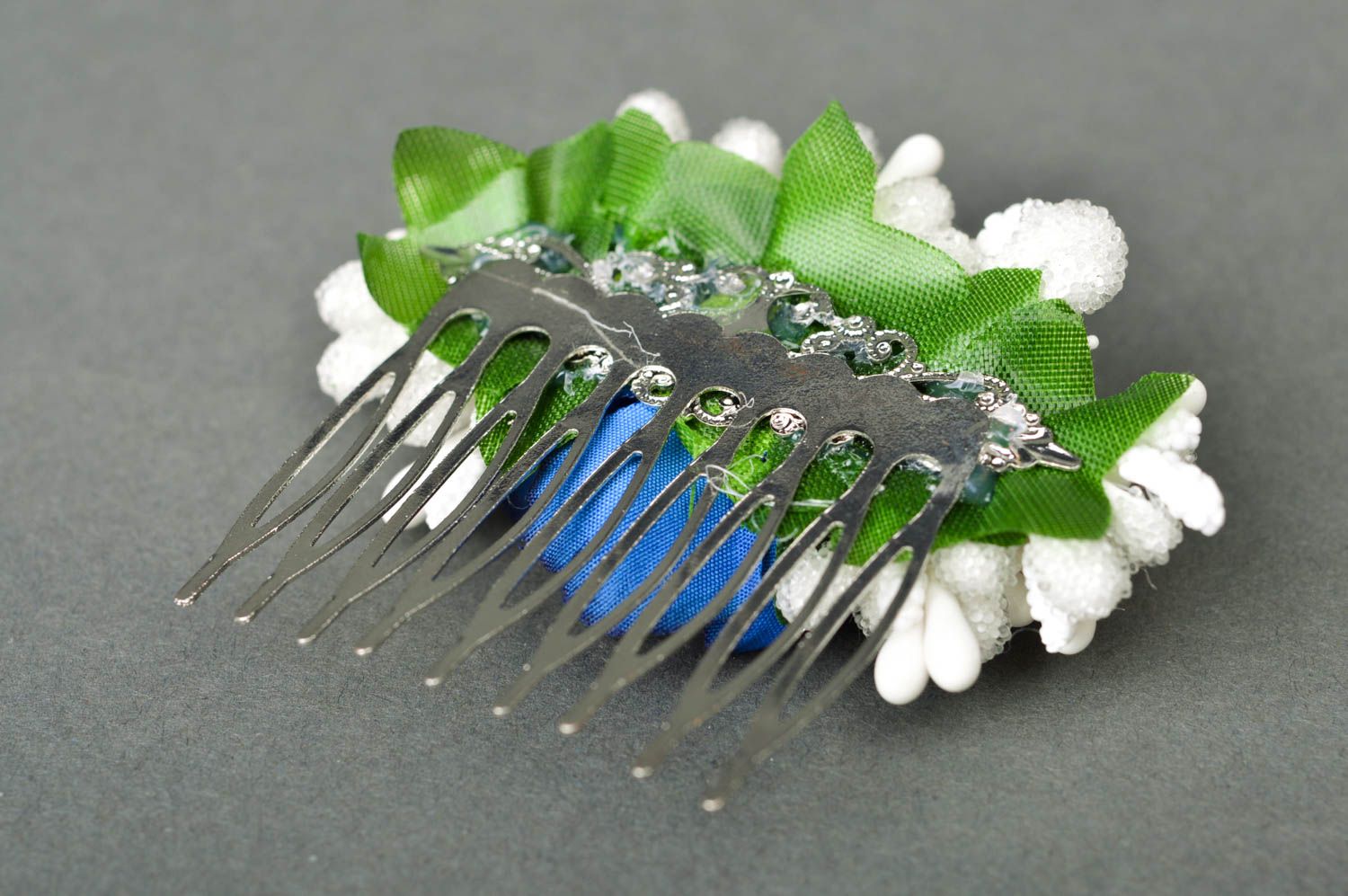 Haarschmuck Blüten Schmuck handgemacht stilvolles Haarschmuck für Frauen foto 3