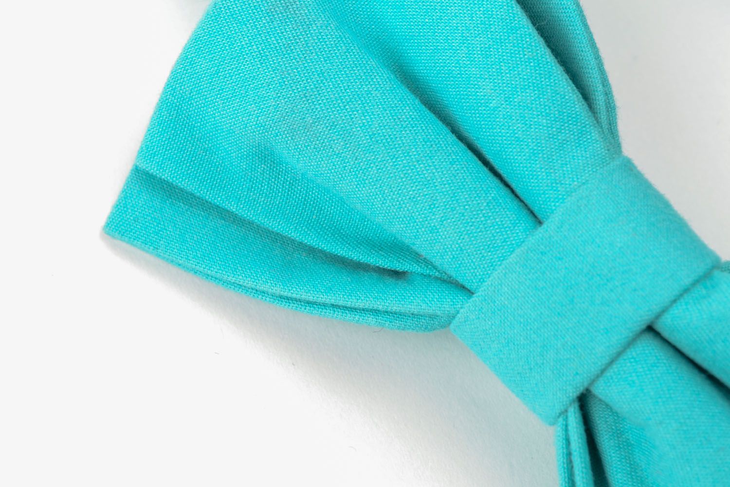 Corbata de lazo color turquesa foto 3