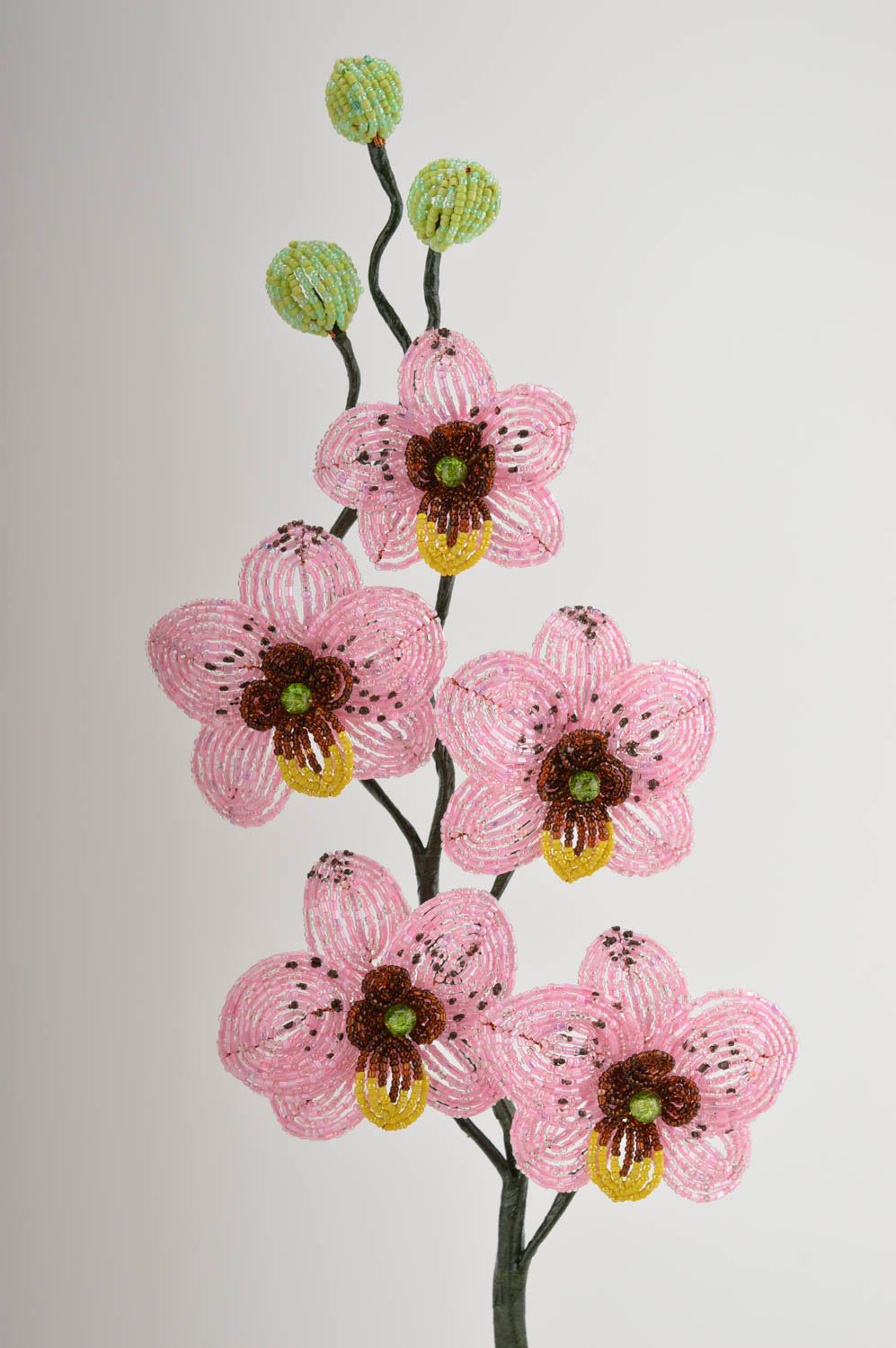 Künstliche Orchidee handmade Wohn Accessoire Deko Blume Haus Deko originell zart foto 2