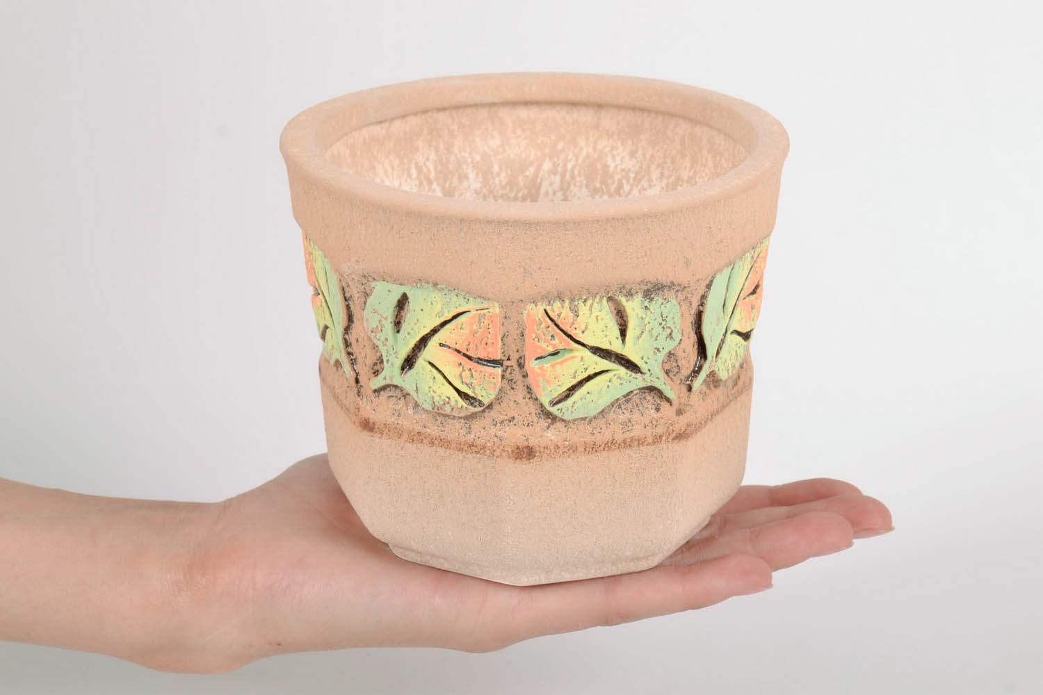 Ceramic flowerpot Octangle photo 5