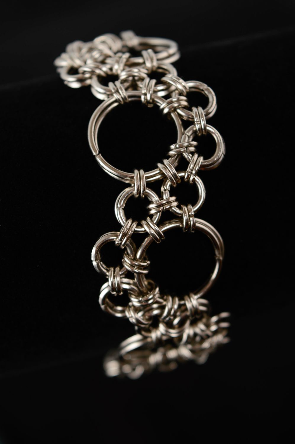 Handmade jewelry metal chainmail bracelet photo 3