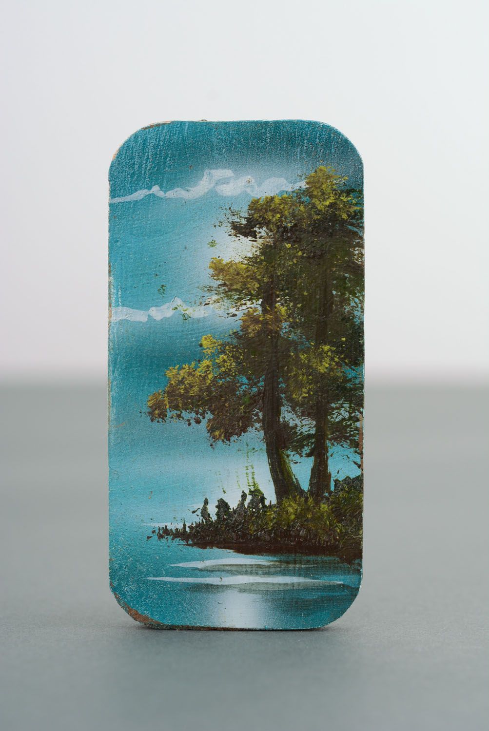 Magnet frigo original fait main souvenir design décoration avec paysage Minuit photo 4