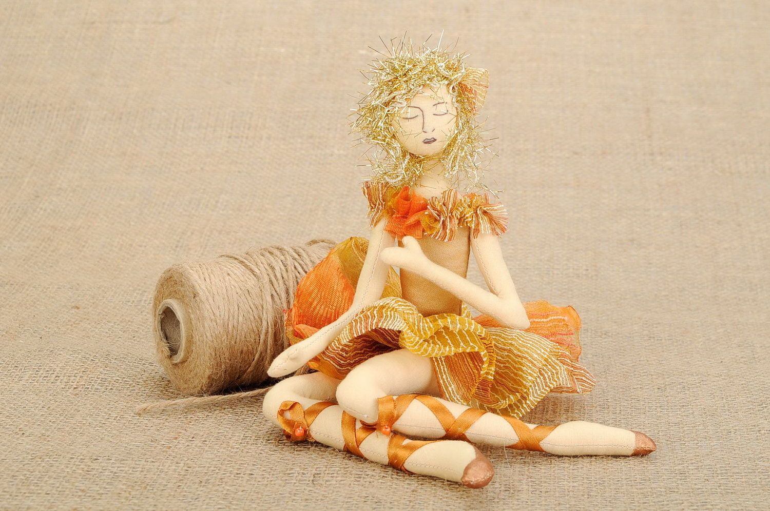 Puppen aus Stoff Balletttänzerin foto 2
