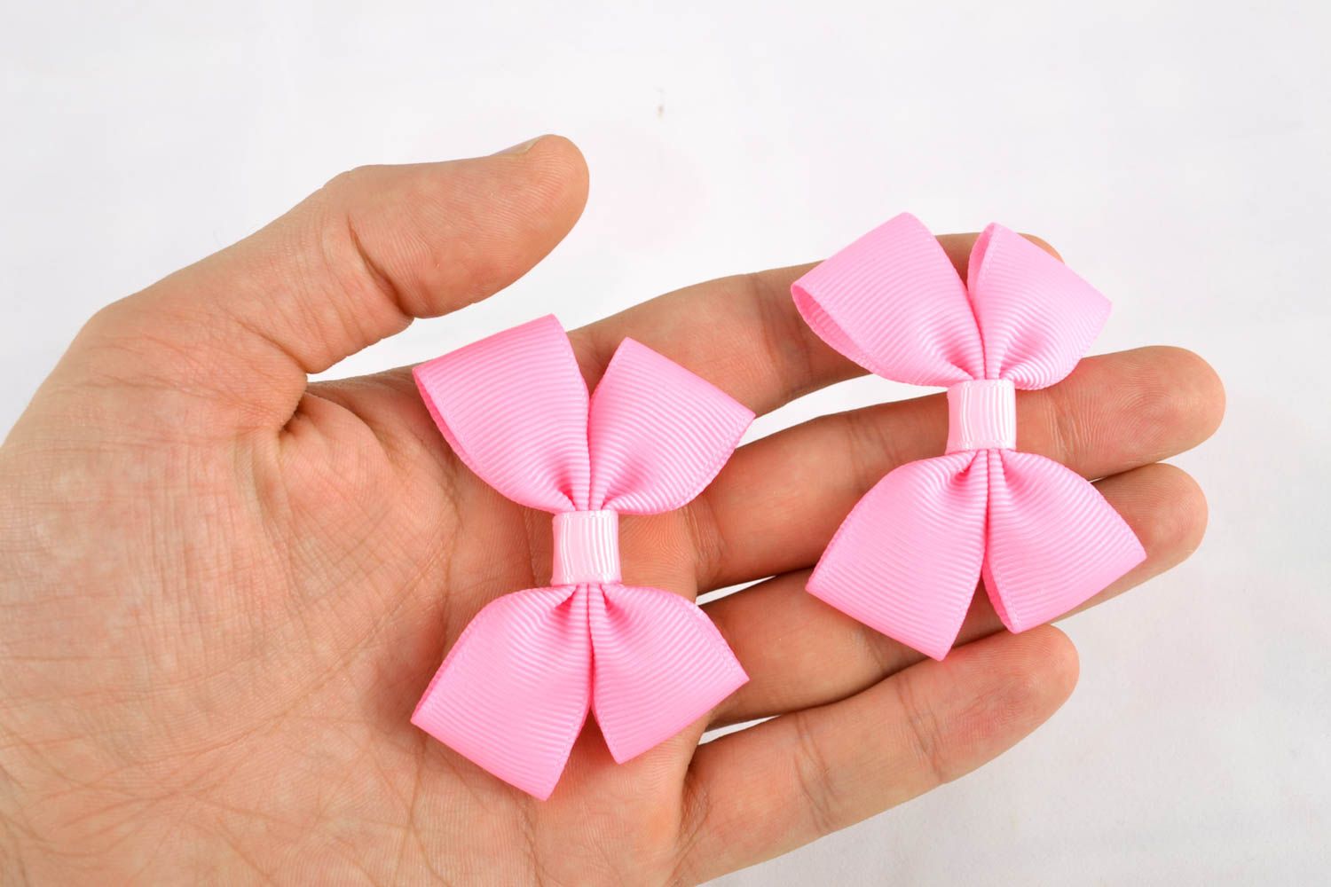 Unusual handmade textile bows hair bow brooch jewelry jewelry making supplies photo 2