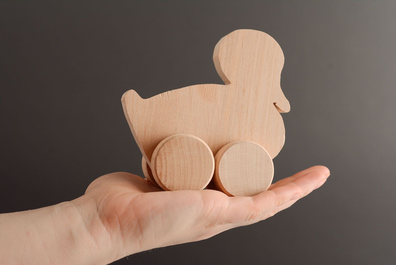 Base de madera para juguete Patito foto 3