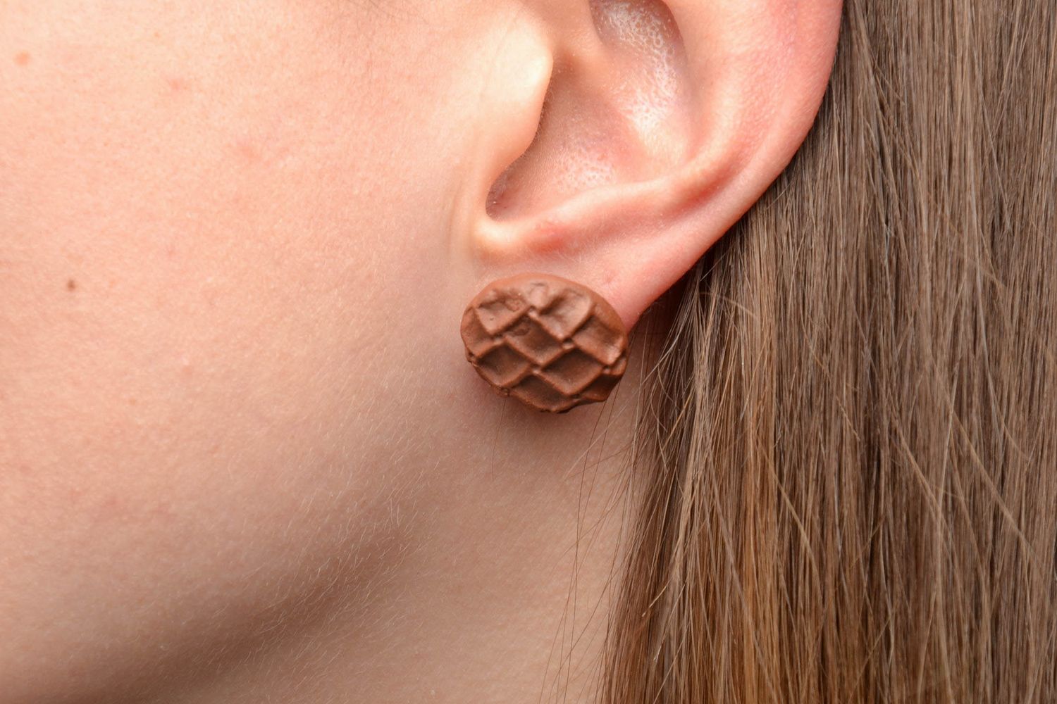 Unusual ceramic earrings photo 5