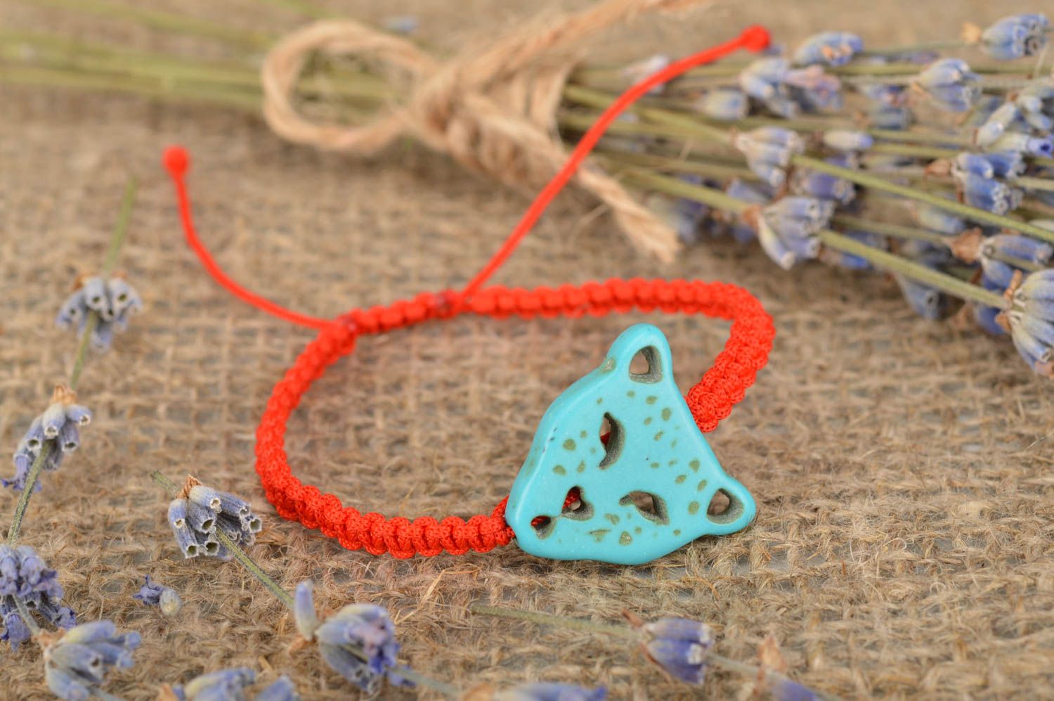 Beautiful homemade braided thread bracelet string bracelet gifts for her photo 1