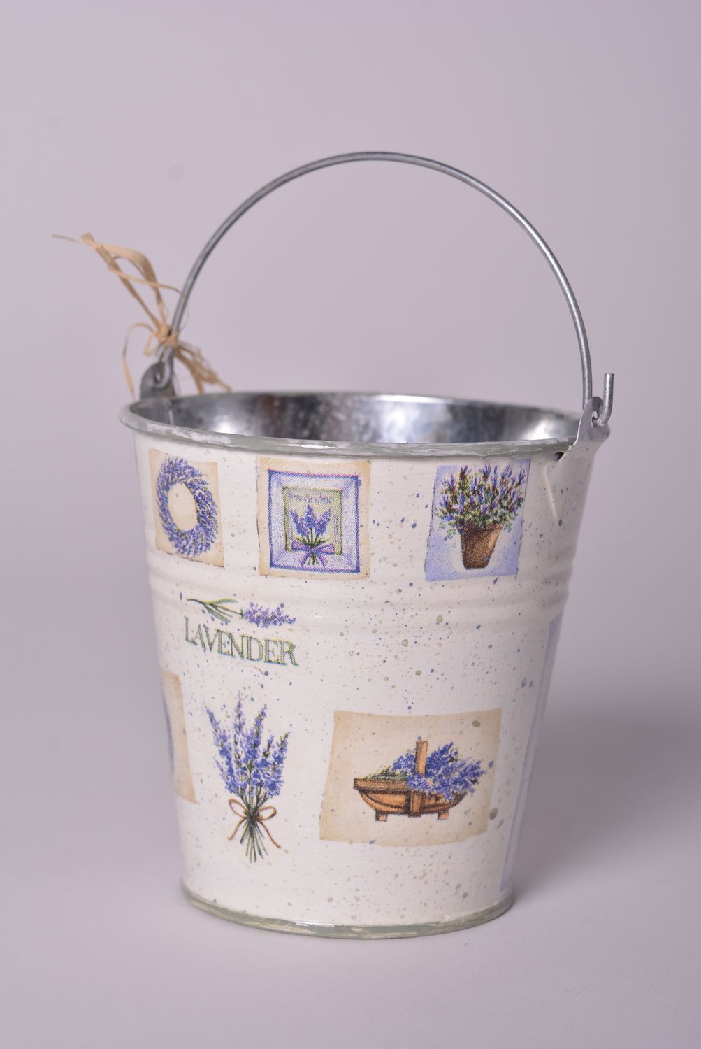 Decoupage bucket flower pot handmade home decor ideas designer flower pots photo 1