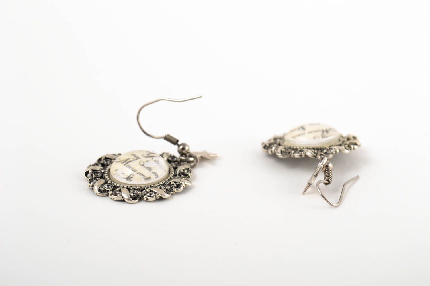Stylish handmade plastic earrings cool earrings handmade accessories for girls photo 5