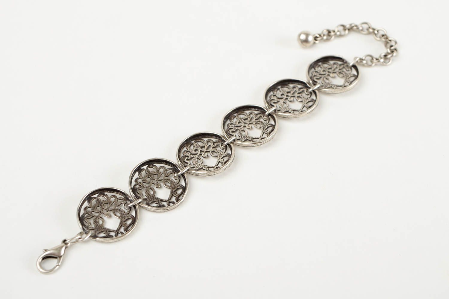 Bracelet métallique Bijou fait main design galvanisé Cadeau pour femme photo 5
