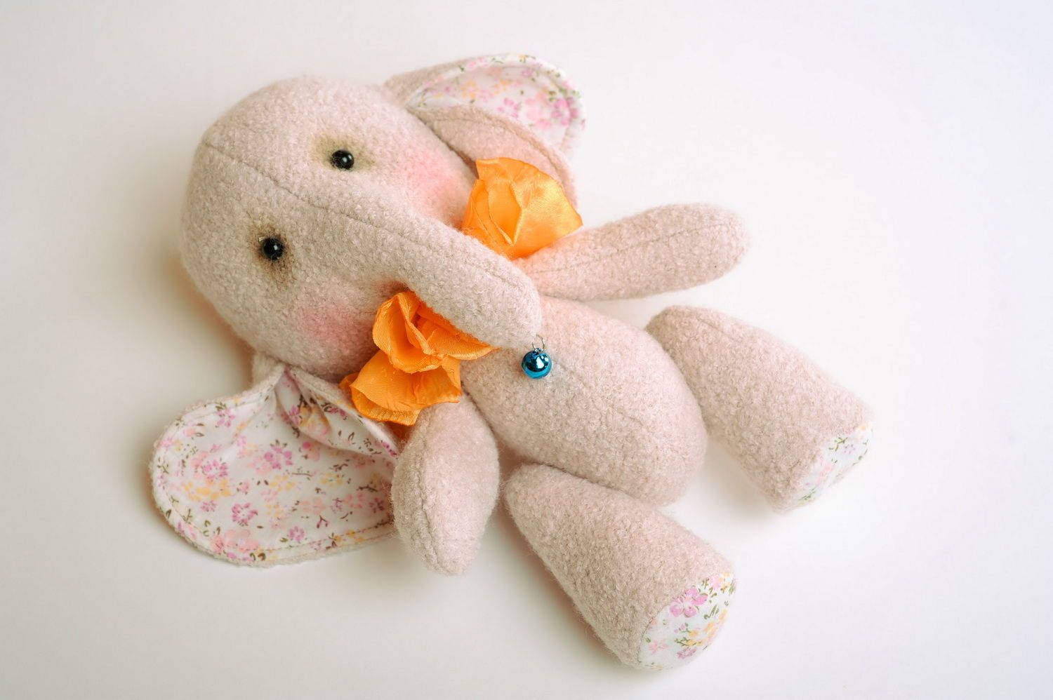 Soft toy made of cashmere Elephant photo 5