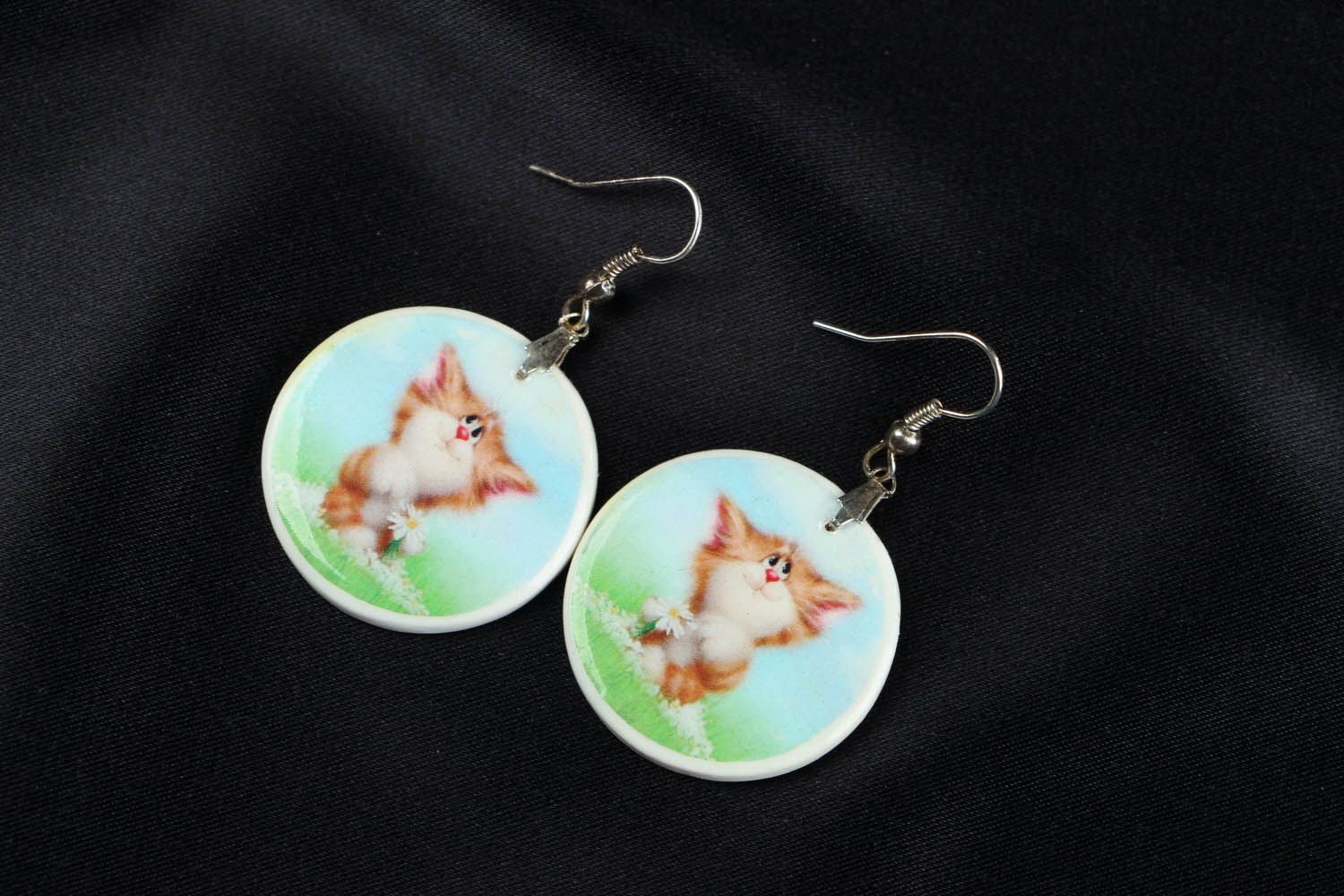 Earrings Kittens photo 1