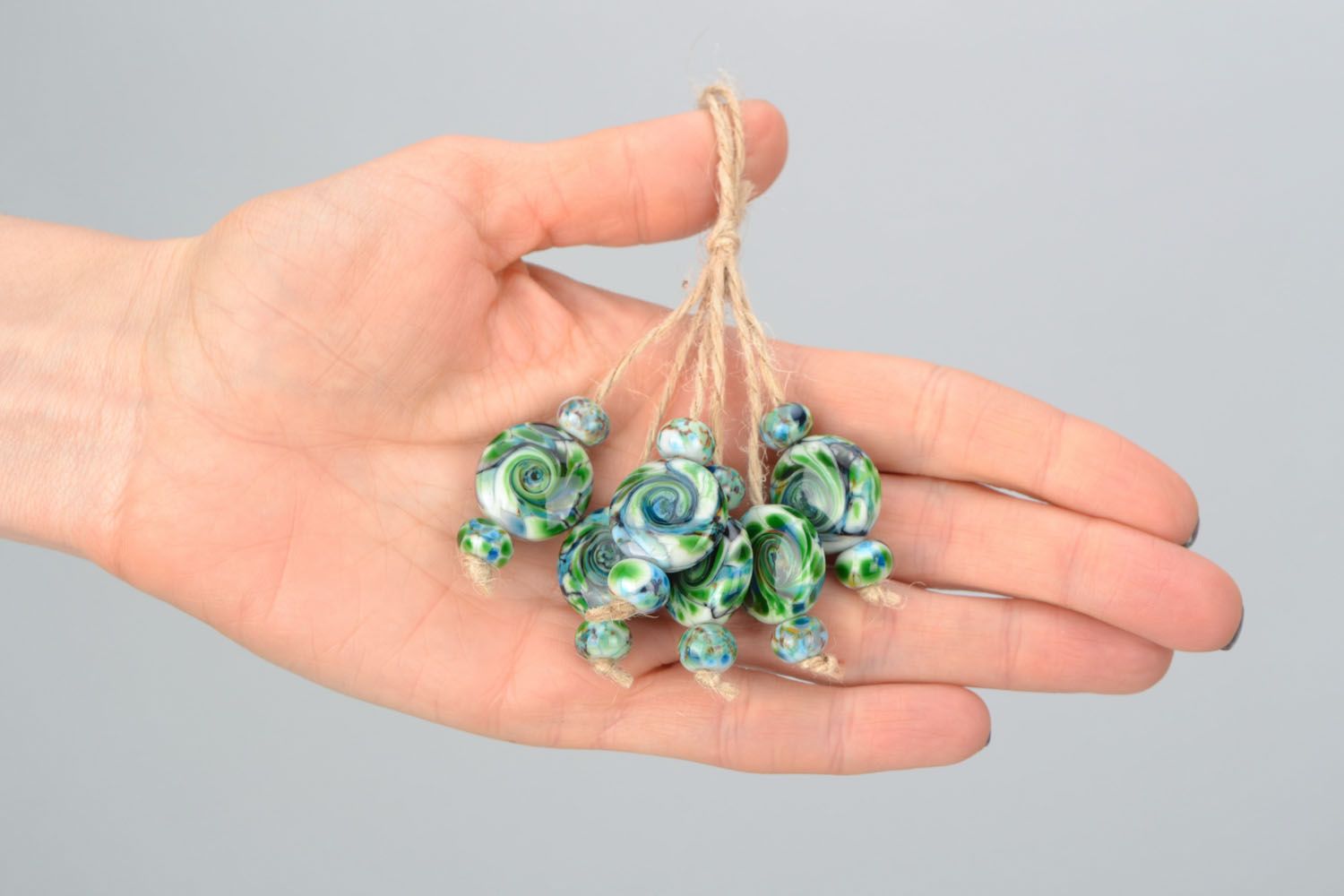 Fourniture verre chalumeau ensemble de perles fantaisie en verre photo 3