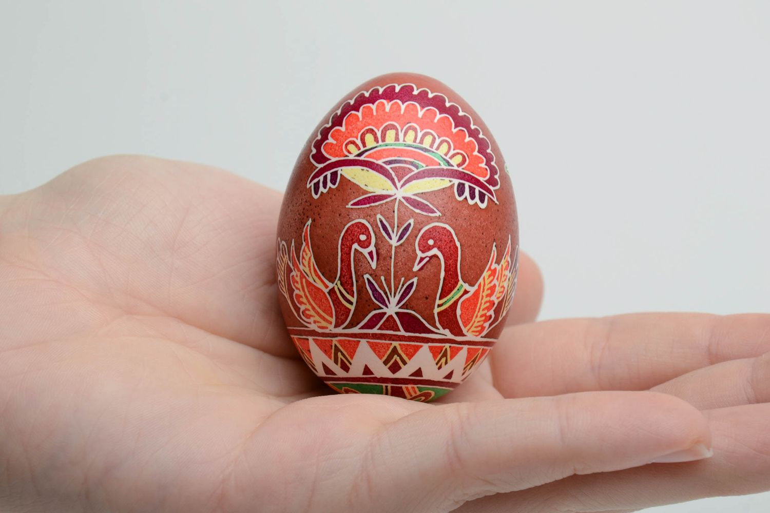 Яйцо с восковой росписью ручная работа  фото 5