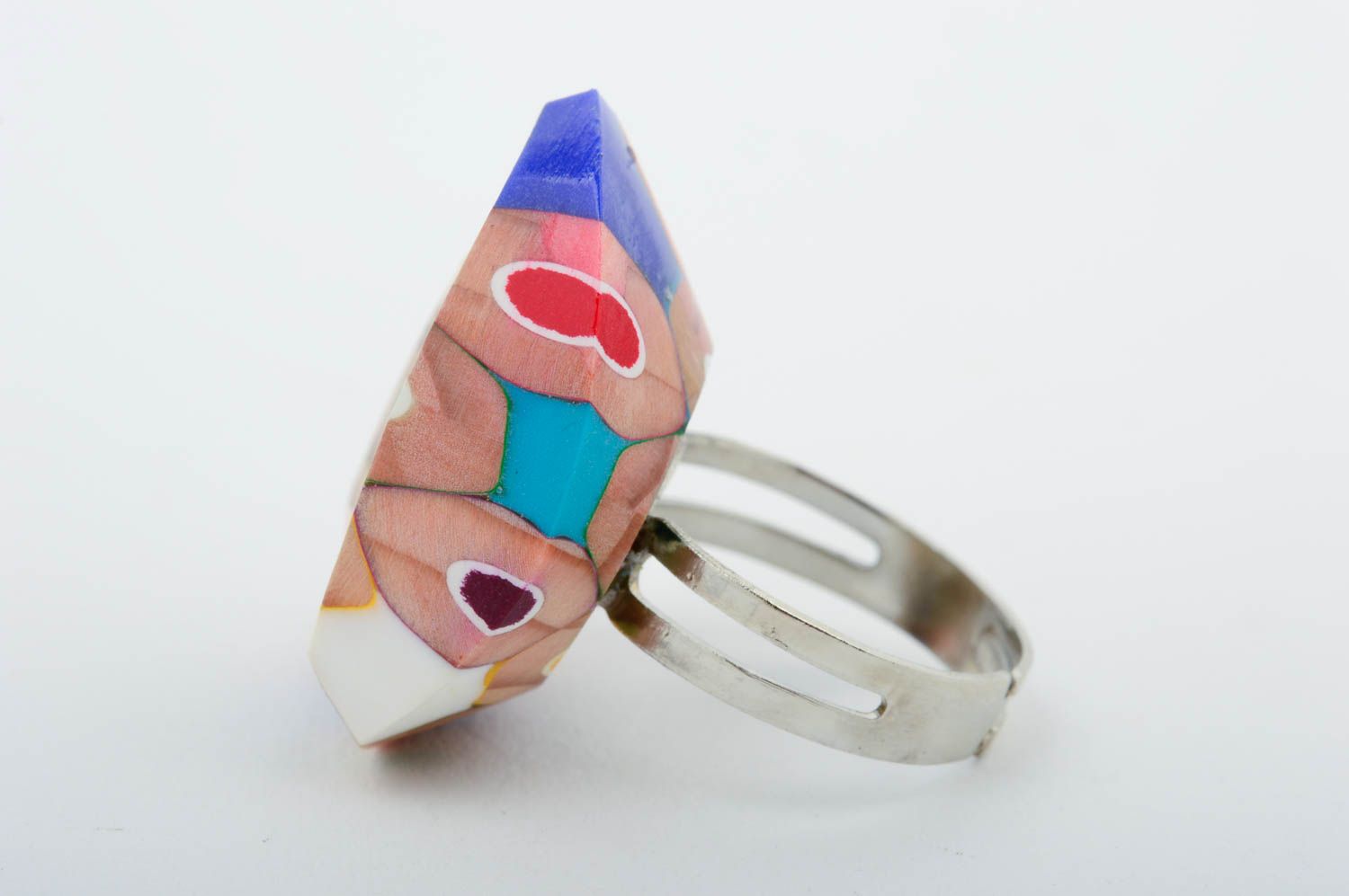 Handgemachter Schmuck Damen Ring Accessoire für Frauen ausgefallenes Geschenk foto 4