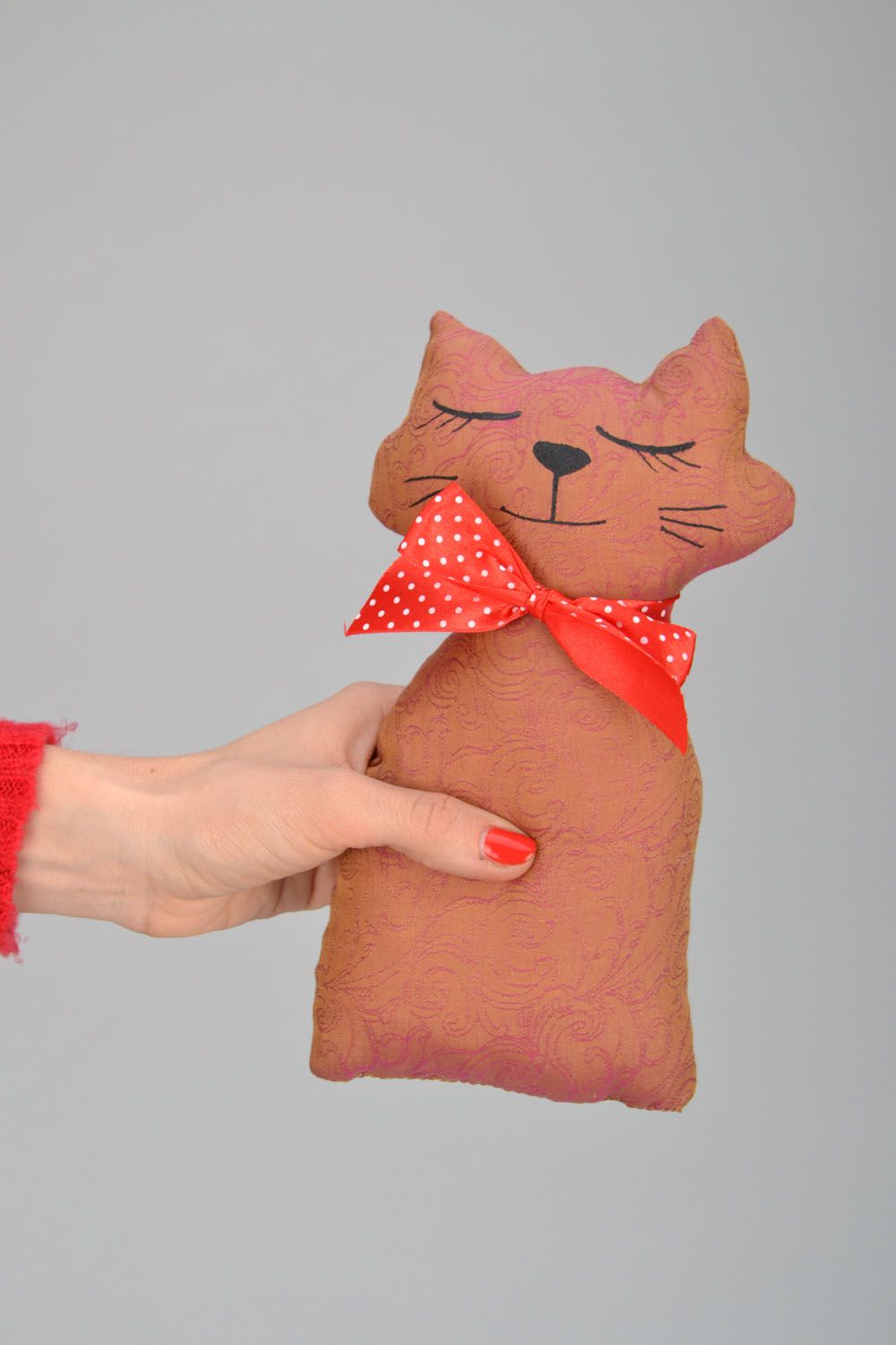 Soft toy Cat with a Bow photo 2