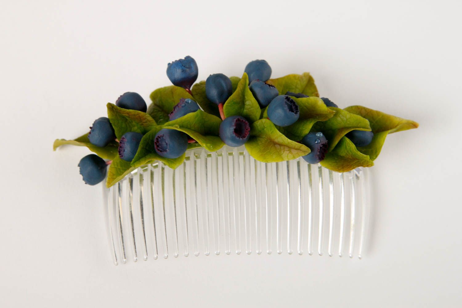 Handmade comb hair comb with flowers unusual hair comb gift ideas designer comb photo 3