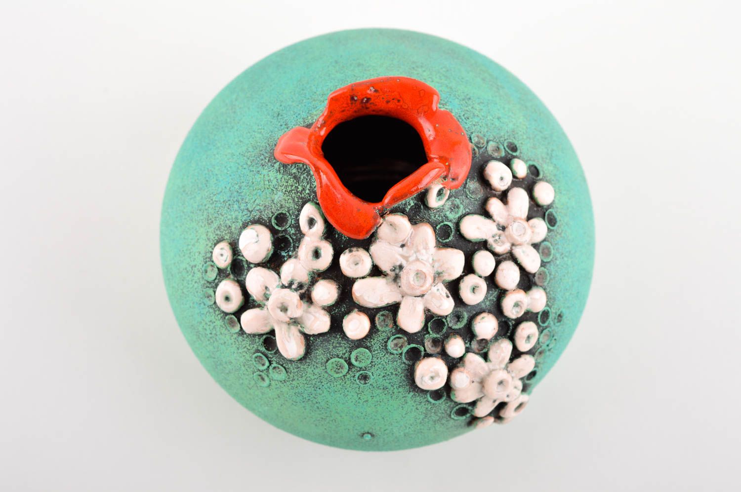 Handgemachte Keramik Design Vase Haus Deko Idee originelles Geschenk schön  foto 4