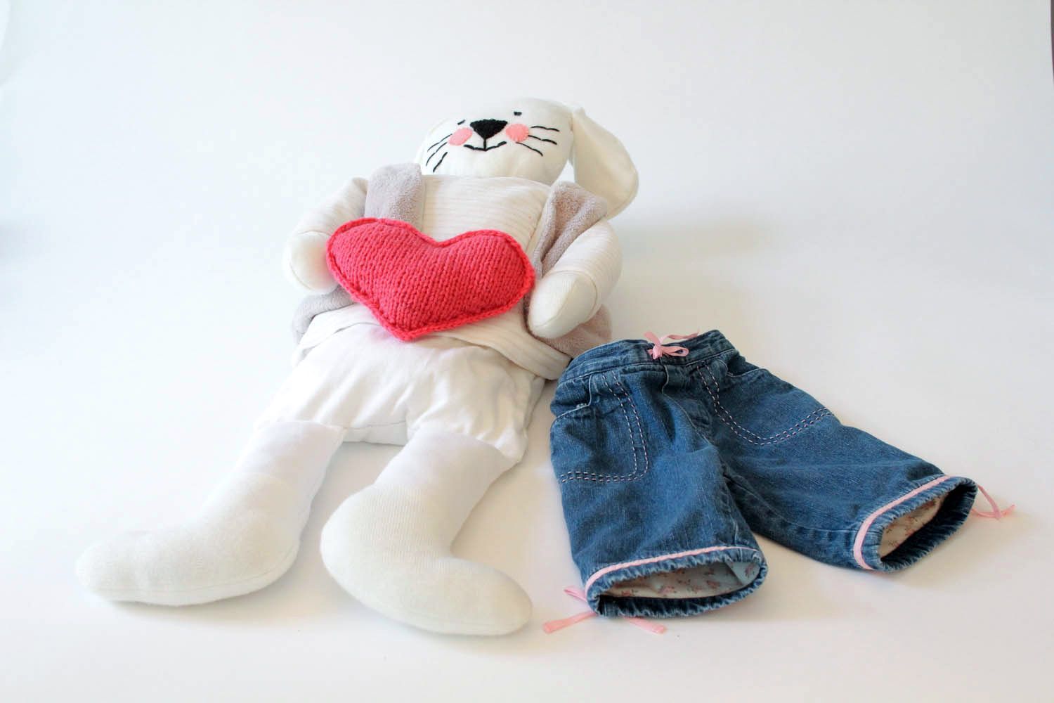 Soft toy made ​​of cotton Bunny photo 3