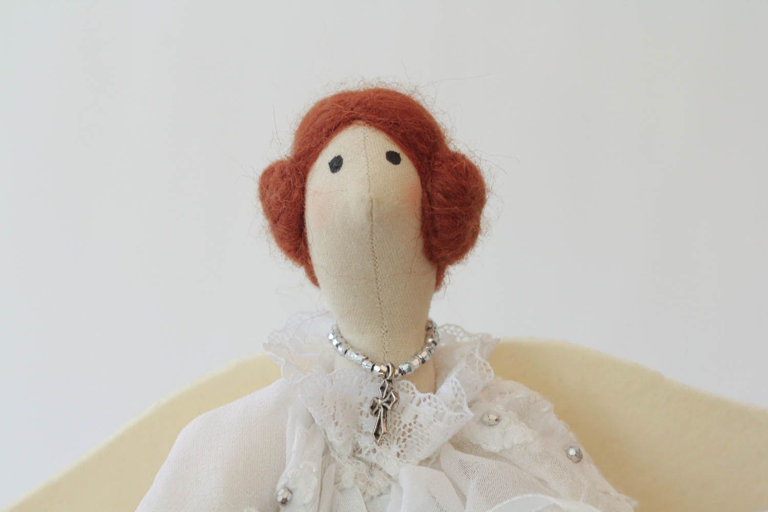 Мягкая кукла текстильная Любимой ангелок фото 4