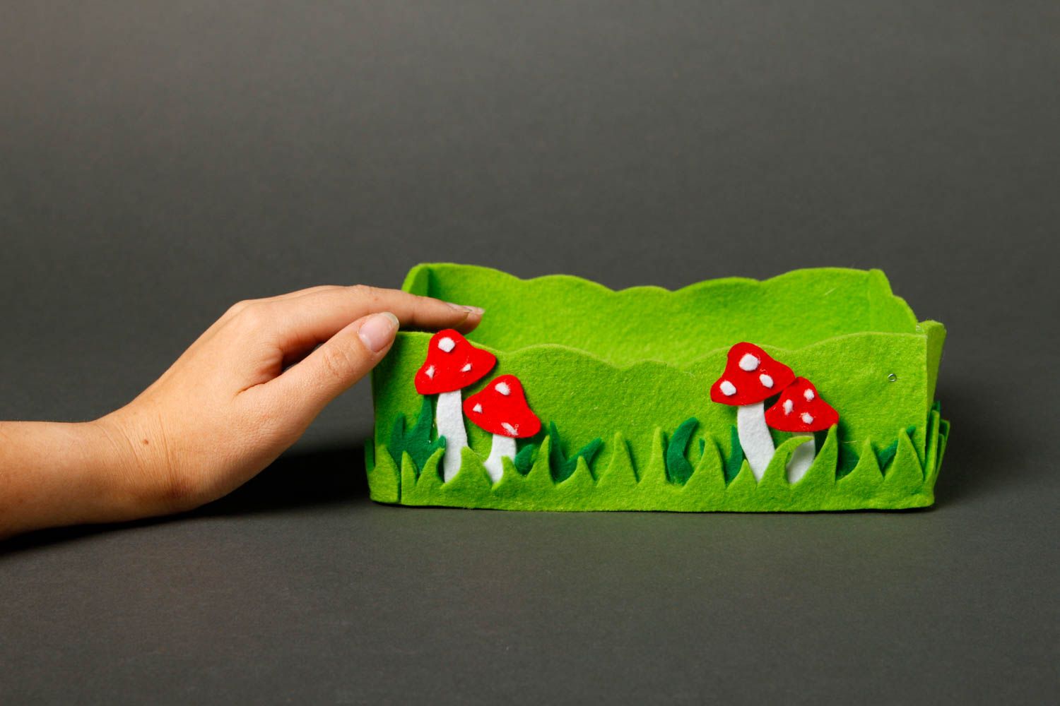 Juguete artesanal poco común peluche para niño regalo original Campa verde foto 2