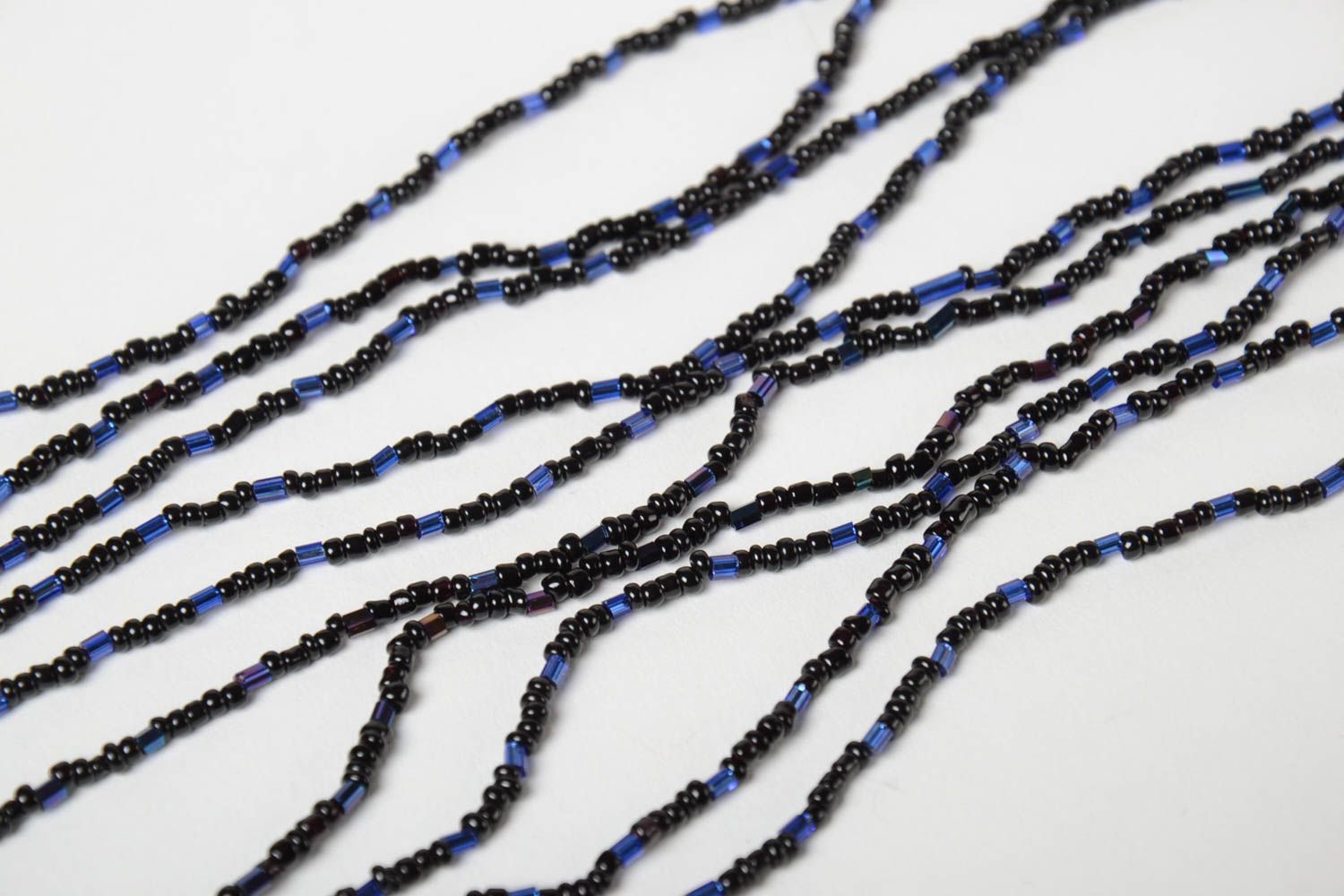 Handmade Glasperlen Schmuck Frauen Halskette in Schwarz Geschenk für Frauen foto 4