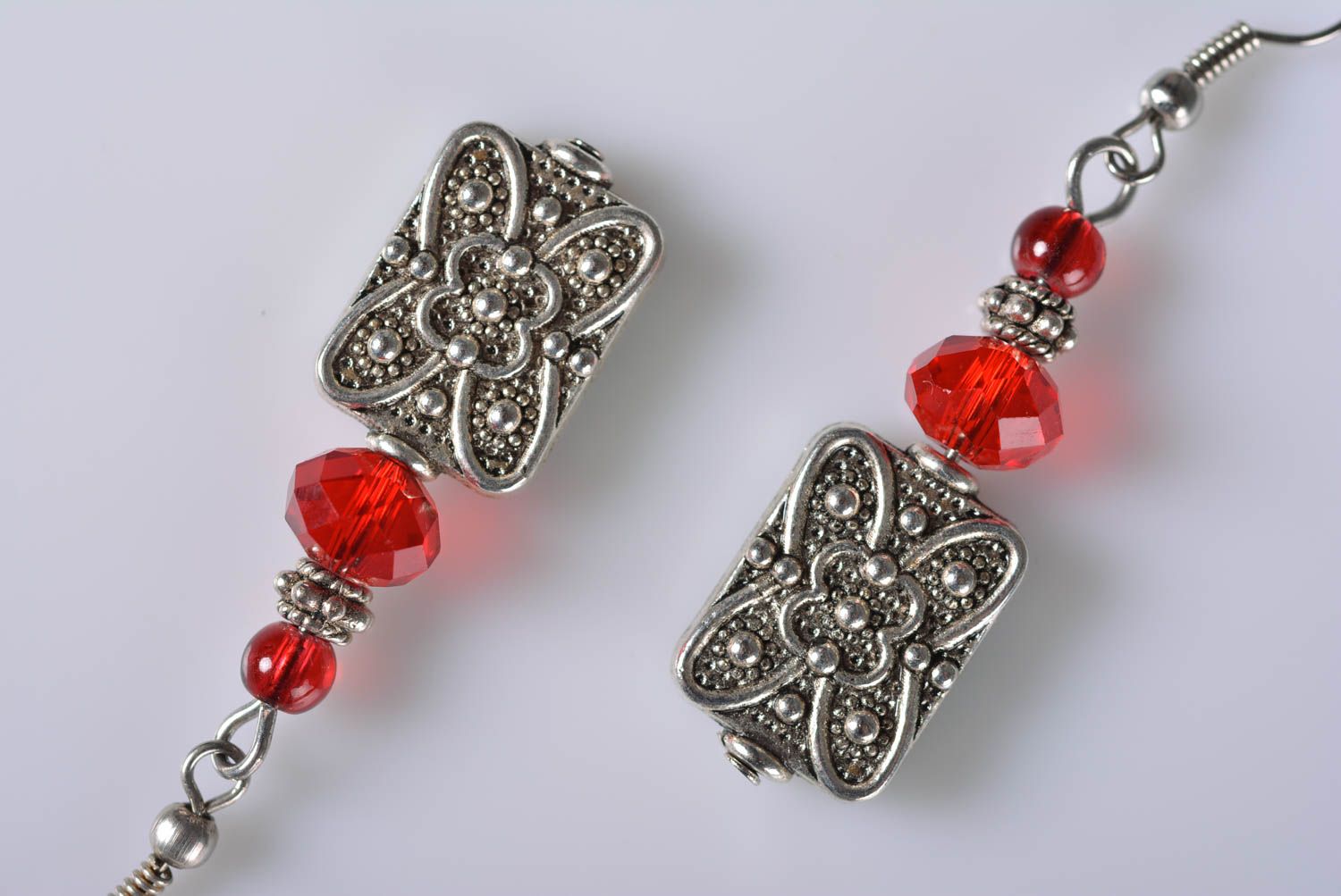 Handmade beaded earrings woven bead earrings beautiful jewellery gifts for her photo 2