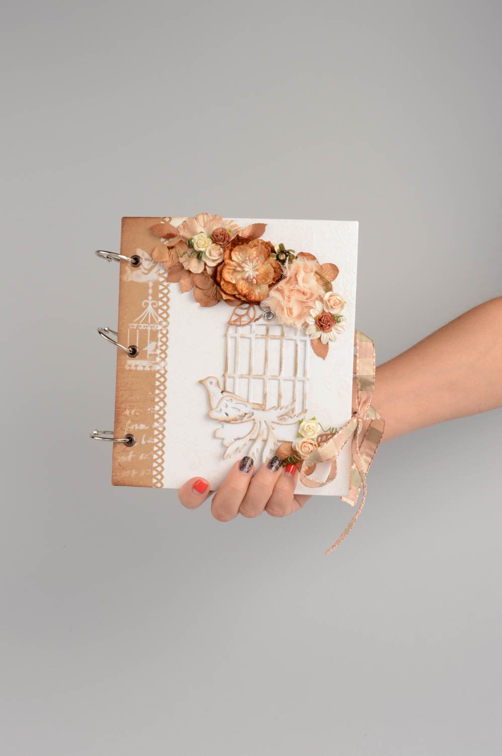 Handmade scrapbooking designer notepad for wishes beautiful accessory Romance photo 5