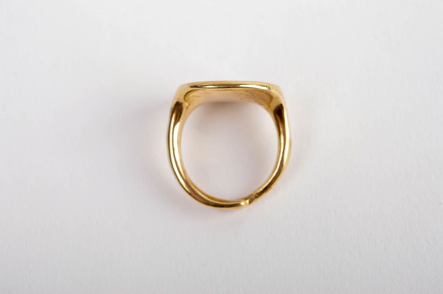 Кольцо из металла кольцо ручной работы оригинальный подарок перстень с тиснением фото 5