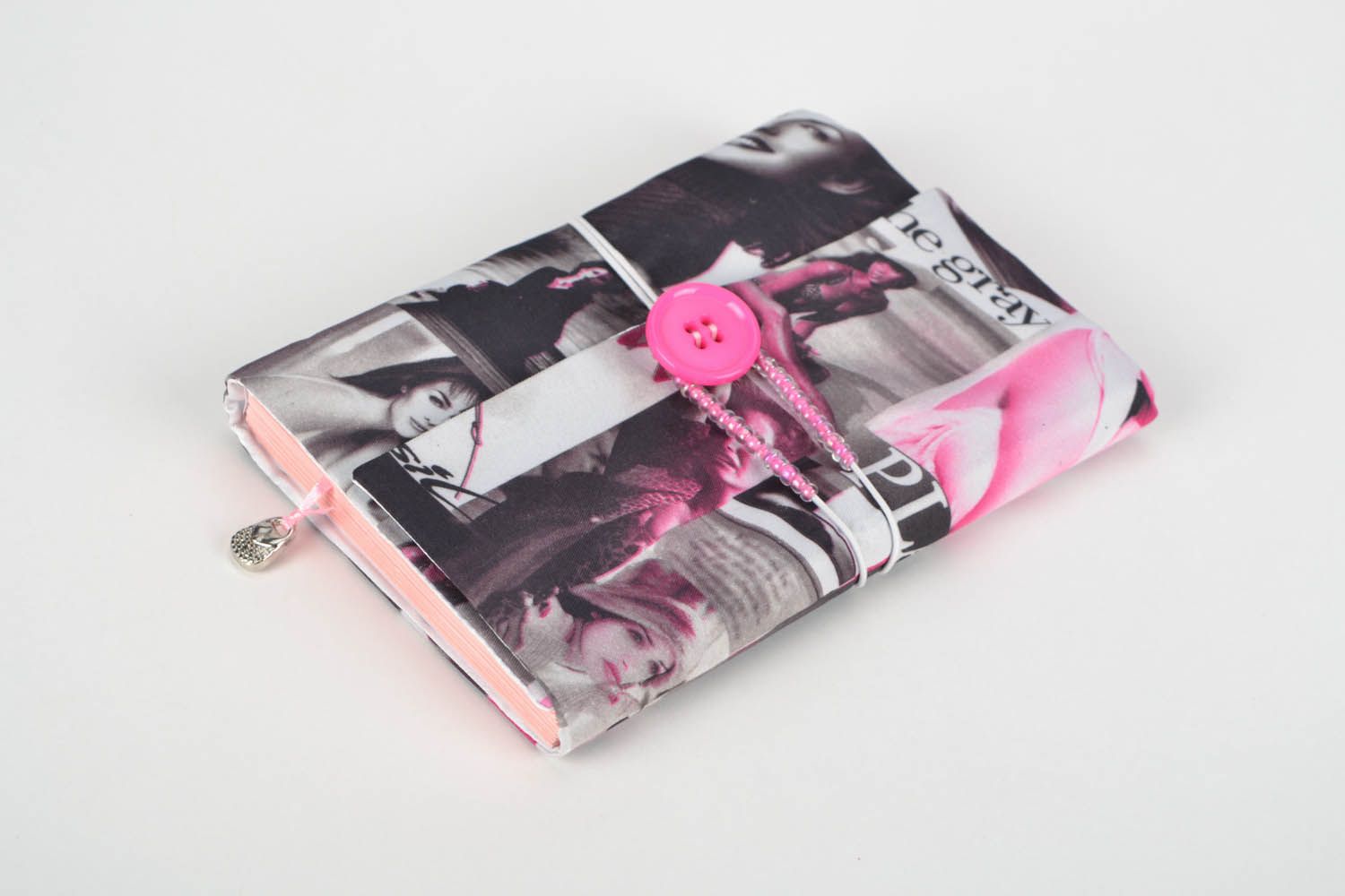 Fabric covered notebook Elegant photo 1