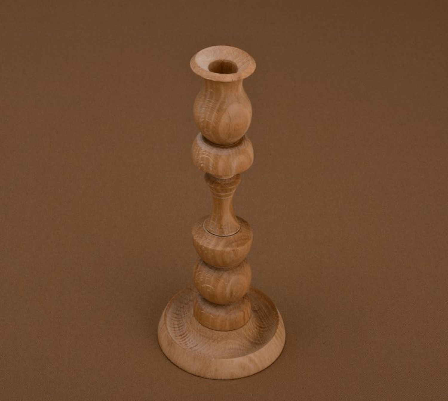 Carved wooden candlestick photo 3