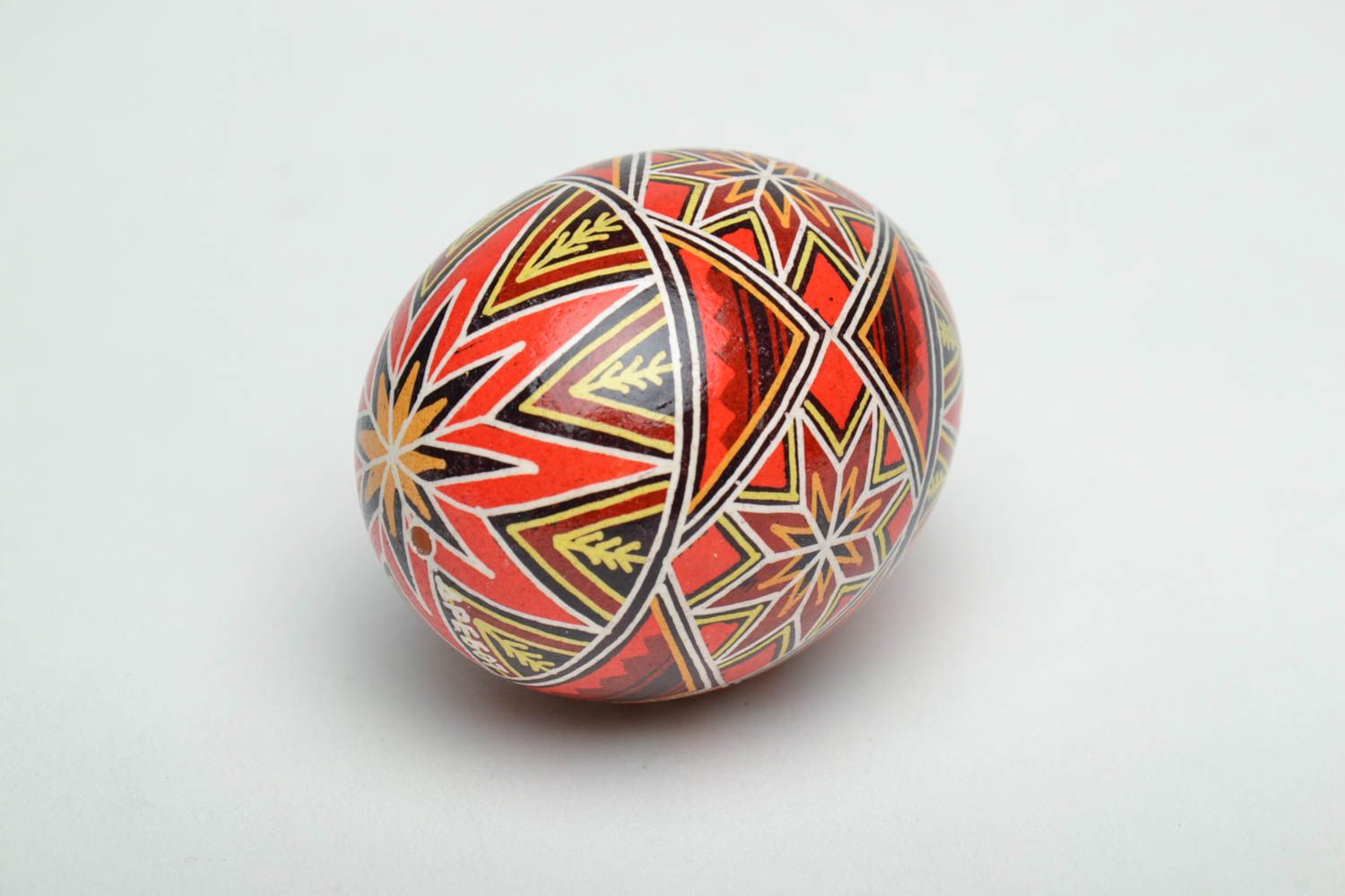 Handmade ethnic egg with painting photo 4