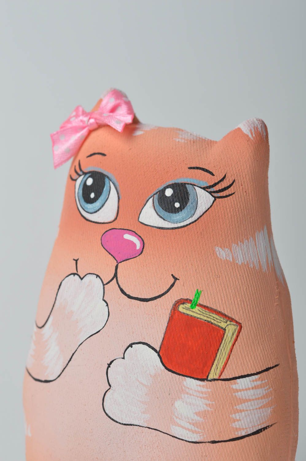Chat décoratif en coton fait main Peluche parfumée Décoration chambre enfant photo 5